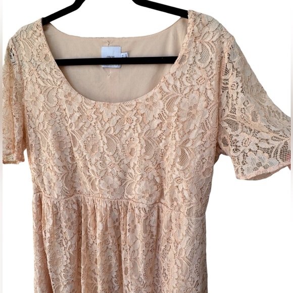 ASOS Pink Lace Maternity Dress size 14 - Picture 6 of 8